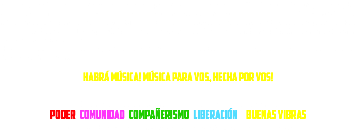 Nuestro grupo internacional de counsellors está esperando que te unas a ellos en The Borough. Son un grupo amigable de jóvenes profesionales del Festival de países de habla inglesa, que han asistido a uno o varios festivales mundiales de música en todo el mundo; desde Glastonbury en Inglaterra y Coachella en California (ambos festivales presentan Pop, Alternativos, Rock, Soul, Hip Hop, R&B, Jazz y más) ... hasta fiestas independientes más pequeñas llenas de energía, como South By Southwest en Texas. Habrá discursos y demostraciones, carteles de protesta, marchas, meditación, yoga, arte, esculturas y alimentos saludables. Pero lo más importante: habrÁ MÚSICA! MÚSICA PARA VOS, HECHA POR VOS! Queremos darte la oportunidad de experiementar la sensación de POder, comunidad, compaÑerismo, LIBERACIÓN Y BUENAS VIBRAS que Glastonbury y otros festivales de música mundial ofrecen a sus asistentes.